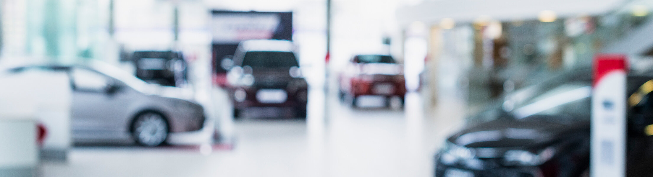 Fotografie vom inneren eines Autohauses
